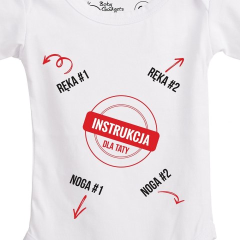BABY INSTRUCTIONS BODZIAK Z NAPISAMI INSTRUKCJA