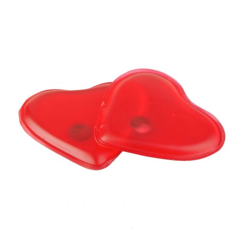 DWA GORĄCE SERDUSZKA OGRZEWACZE DO DŁONI RĄK ZIMA