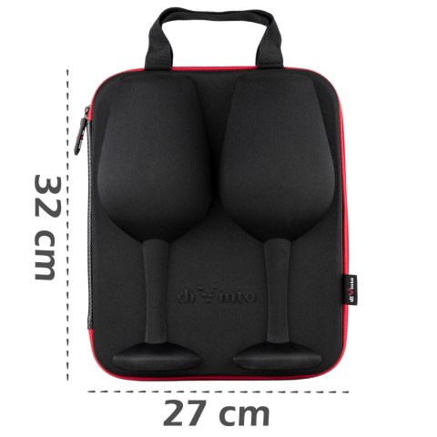 ETUI Z KIELISZKAMI DO WINA ZESTAW ROCZNICA