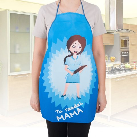 FARTUSZEK TU RZĄDZI MAMA FARTUCH KUCHENNY DLA MAMY