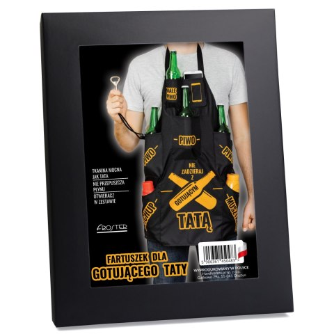 FARTUSZEK NA PREZENT DLA TATY - NIE ZADZIERAJ Z GOTUJĄCYM TATĄ
