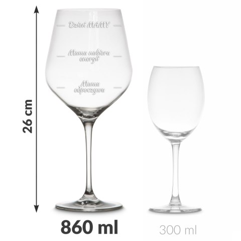 GIGANTYCZNY KIELISZEK DIVINTO DLA MAMY - PREZENT NA DZIEŃ MAMY