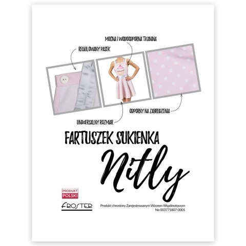 NITLY MUFFIN FARTUSZEK SUKIENKA NA DZIEŃ KOBIET