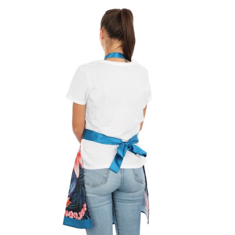 NITLY PARADISE BLUE - FARTUSZEK SUKIENKA - PRODUKT POLSKI KWIATY STRELICJE