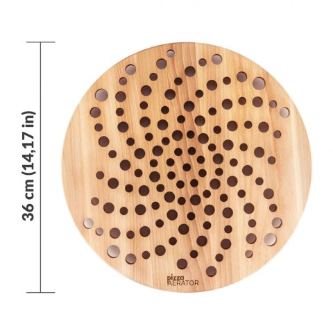 PIZZA AERATOR DESKA NA PIZZĘ DREWNIANIA OKRĄGŁA