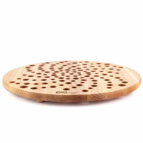 PIZZA AERATOR DESKA NA PIZZĘ DREWNIANIA OKRĄGŁA