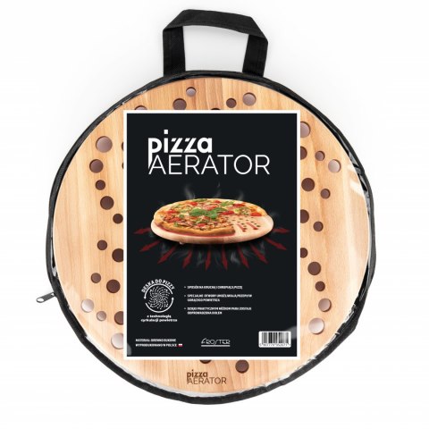PIZZA AERATOR DESKA NA PIZZĘ DREWNIANIA OKRĄGŁA