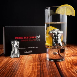 2 METALOWE KOSTKI DO DRINKÓW PREZENT PARAPETÓWKA