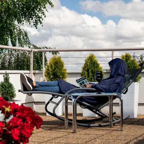 BLUZAIR BLUZA KOC HOODIE OVERSIZE POLSKA GRANATOWY