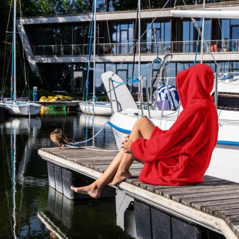 BLUZAIR SUPER MAMA - BLUZA KOC - CZERWONY - PREZENT NA DZIEŃ MAMY