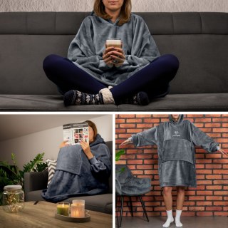 BLUZAIR SUPER MAMA - BLUZA KOC - SZARY - PREZENT NA DZIEŃ MAMY