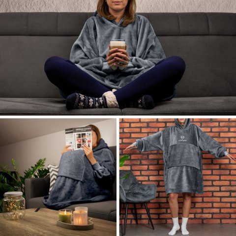 BLUZAIR SUPER MAMA - BLUZA KOC - SZARY - PREZENT NA DZIEŃ MAMY