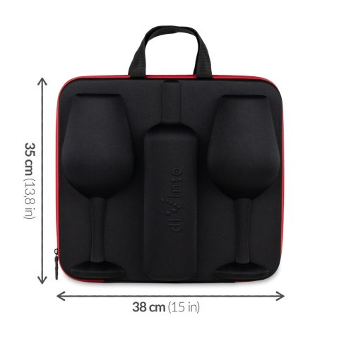 ETUI NA WINO I 2 KIELISZKI WHO CARES WALENTYNKI