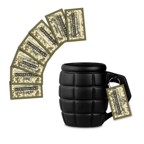 GIGANTYCZNY KUBEK GRANAT CZARNY PREZENT DZIEŃ OJCA