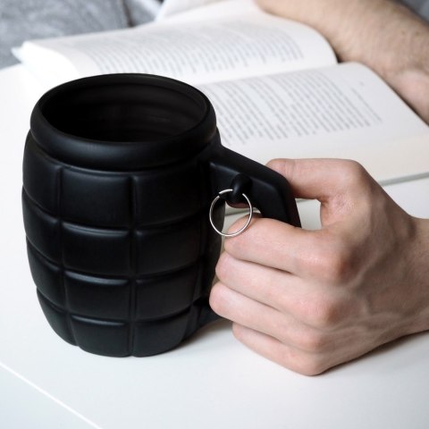 GIGANTYCZNY KUBEK GRANAT CZARNY PREZENT DZIEŃ OJCA