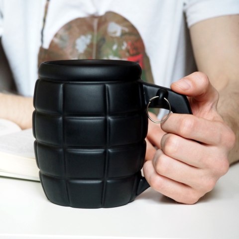 GIGANTYCZNY KUBEK GRANAT CZARNY PREZENT DZIEŃ OJCA