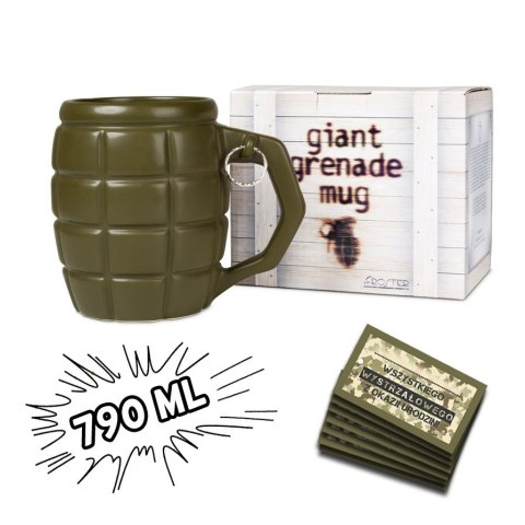 GIGANTYCZNY KUBEK GRANAT ZIELONY NA DZIEŃ OJCA