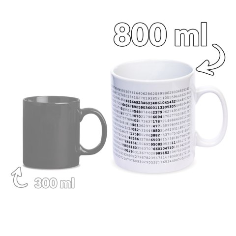 GIGANTYCZNY KUBEK MATEMATYKA PREZENT NAUCZYCIELA