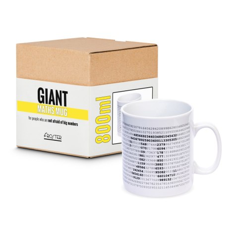 GIGANTYCZNY KUBEK MATEMATYKA PREZENT NAUCZYCIELA