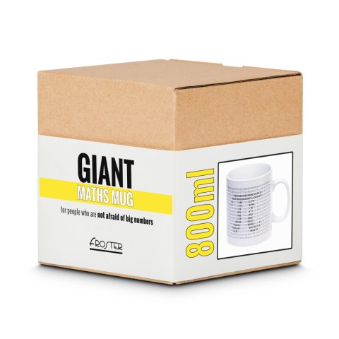 GIGANTYCZNY KUBEK MATEMATYKA PREZENT NAUCZYCIELA
