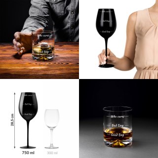 KIELISZEK I SZKLANKA W ETUI PREZENT MŁODEJ PARY