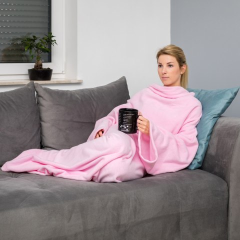 KOCYK SZLAFROK JASNY RÓŻ PREZENT ŻONY DZIEWCZYNY