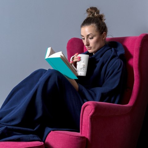 KOCYKO - SZLAFROK GRANATOWY PREZENT MĘŻA CHŁOPAKA