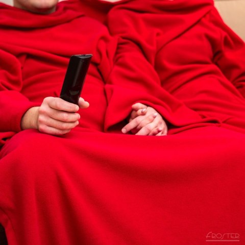 KOCYKO - SZLAFROK DLA PARY CZERWONY PREZENT ŚLUBNY