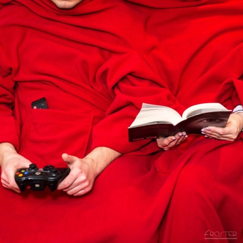 KOCYKO - SZLAFROK DLA PARY CZERWONY PREZENT ŚLUBNY