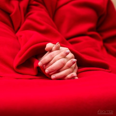 KOCYKO - SZLAFROK DLA PARY CZERWONY PREZENT ŚLUBNY