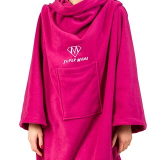 KOCYKO-SZLAFROK SUPER MAMA - FUKSJA - PREZENT NA DZIEŃ MAMY