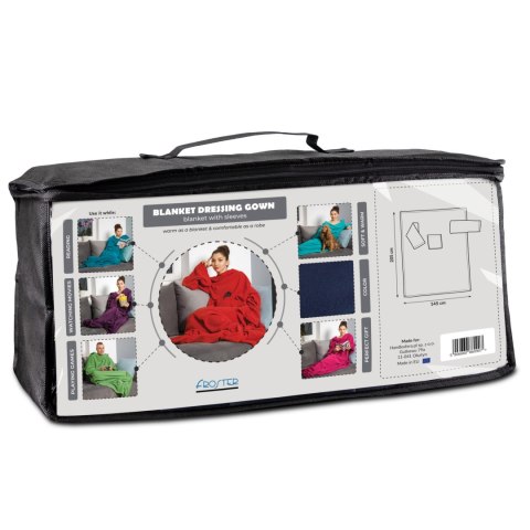 KOCYKO-SZLAFROK SUPER MAMA - NIEBIESKI - PREZENT NA DZIEŃ MAMY