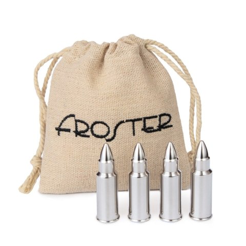 METALOWE POCISKI DO DRINKÓW - SREBRNE