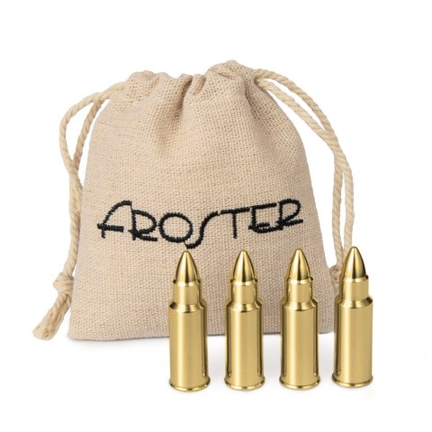 METALOWE POCISKI DO DRINKÓW - ZŁOTE