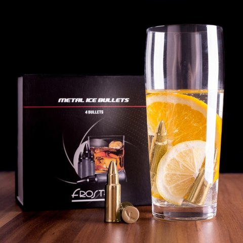 METALOWE POCISKI DO DRINKÓW - ZŁOTE