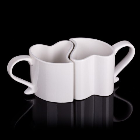 ZAKOCHANE KUBKI BIAŁY ZESTAW KOMPLET MĄŻ ŻONA ŚLUB