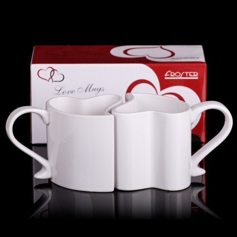 ZAKOCHANE KUBKI BIAŁY ZESTAW KOMPLET MĄŻ ŻONA ŚLUB