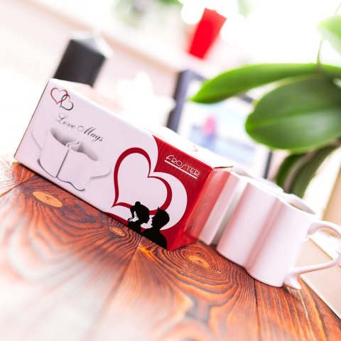 ZAKOCHANE KUBKI BIAŁY ZESTAW KOMPLET MĄŻ ŻONA ŚLUB