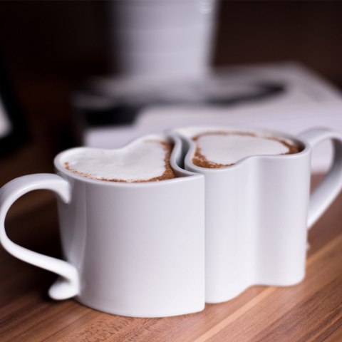 ZAKOCHANE KUBKI BIAŁY ZESTAW KOMPLET MĄŻ ŻONA ŚLUB