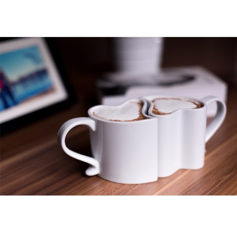 ZAKOCHANE KUBKI BIAŁY ZESTAW KOMPLET MĄŻ ŻONA ŚLUB