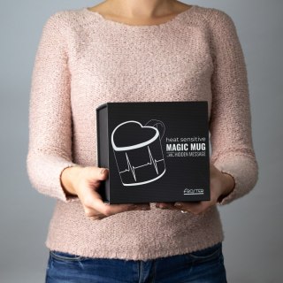 ZASKAKUJĄCY MAGICZNY KUBEK DELUXE - MOJE SERCE BIJE DLA CIEBIE - PREZENT