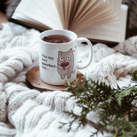 ZASKAKUJĄCY KUBEK KOTEK CZARNY KOT TERMOAKTYWNY