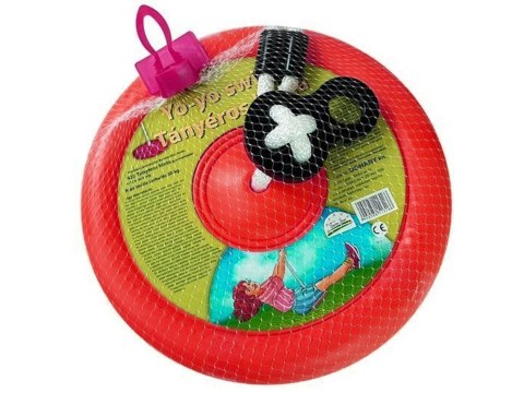 HUŚTAWKA OKRĄGŁA TALERZ OGRODOWA DLA DZIECI 423 CZERWONA