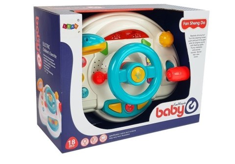 INTERAKTYWNA KIEROWNICA DLA DZIECI KLAKSON DŹWIĘK ŚWIATŁO