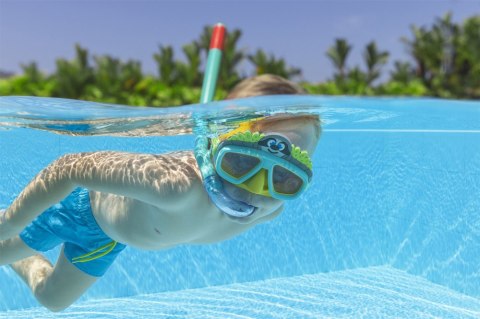 MASKA DO NURKOWANIA Z RURKĄ ZWIERZĄTKA ZIELONA BESTWAY 24059