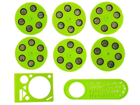 STOLIK EDUKACYJNY Z PROJEKTOREM KRZESEŁKO KREDKI MAGNESY LITERKI I CYFRY