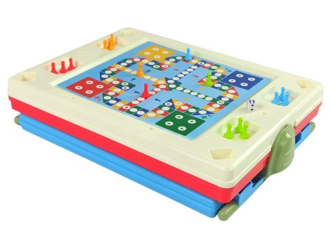 TABLICA 3W1 MAGNETYCZNO -KREDOWA, STOLIK DO GIER NIEBIESKA