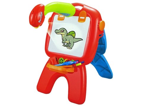 TABLICA DWUSTRONNA KREDOWA PISAKI STOJĄCA PROJEKTOR OBRAZKI CZERWONA