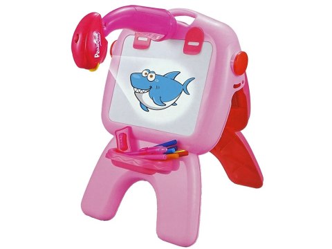 TABLICA DWUSTRONNA KREDOWA PISAKI STOJĄCA PROJEKTOR OBRAZKI RÓŻOWA