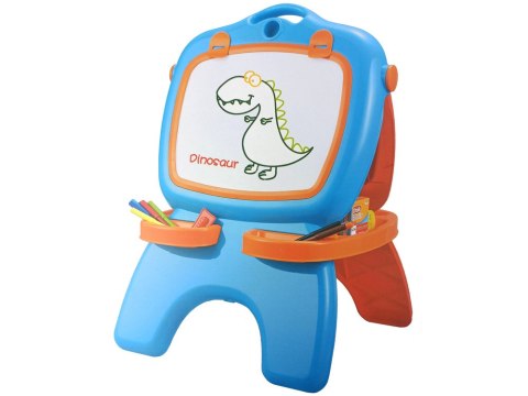 TABLICA DWUSTRONNA MAGNETYCZNA KREDOWA NIEBIESKO CZERWONA SZABLONY